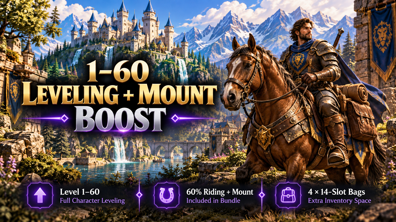 WoW Forever 1–60 Leveling + Mount Boost Bundle